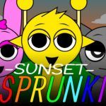 Игра спрунки, мод Sprunki Sunset