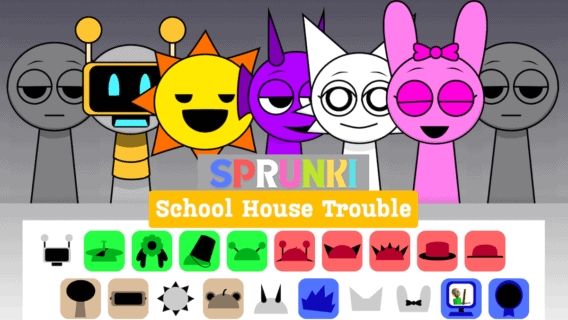 Sprunki Mod: Sprunki School House Trouble