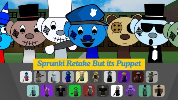 Игра спрунки, мод Sprunki Retake But its Puppet