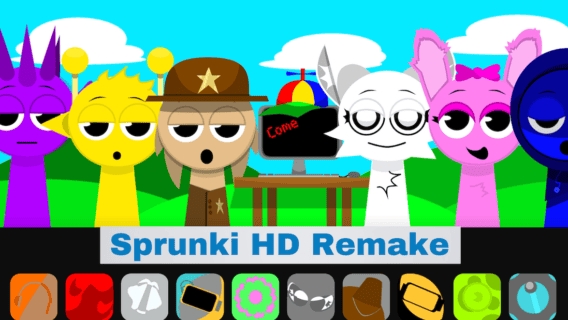 Игра спрунки, мод Sprunki HD Remake